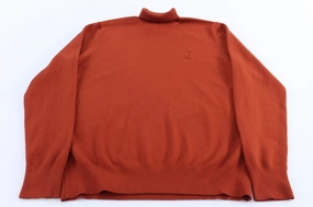 Daily Bold Chill Look Polo Ralph Lauren Embroidered Logo Orange Turtleneck Sweater