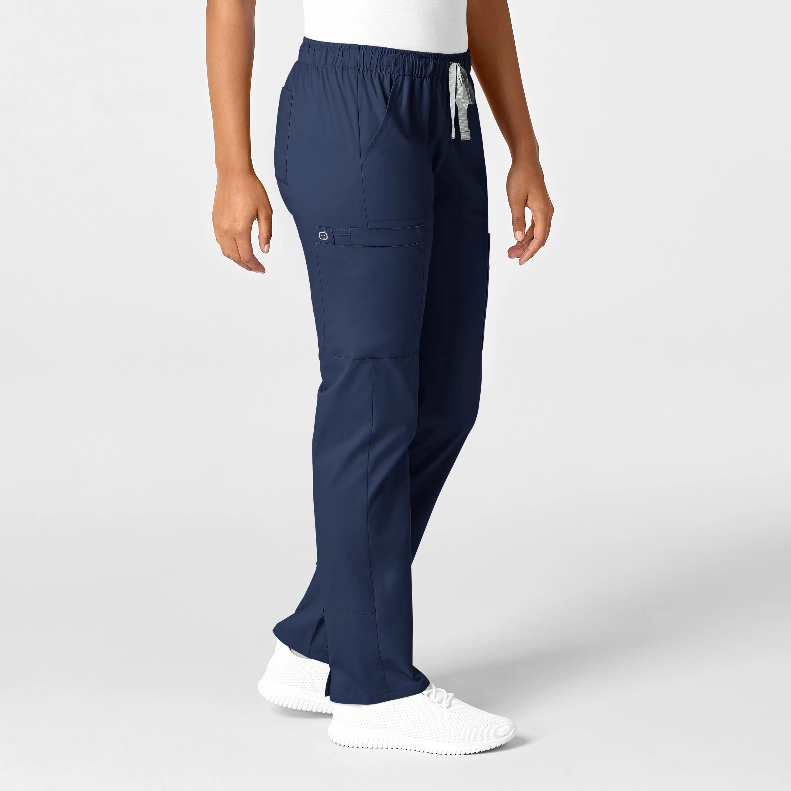 Utility Fit WonderWORK Women's Convertible Slim Leg Scrub Pant - Navy