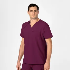 AthleisureReady HighElasticity RENEW Men's EZ Zip Scrub Top - Wine