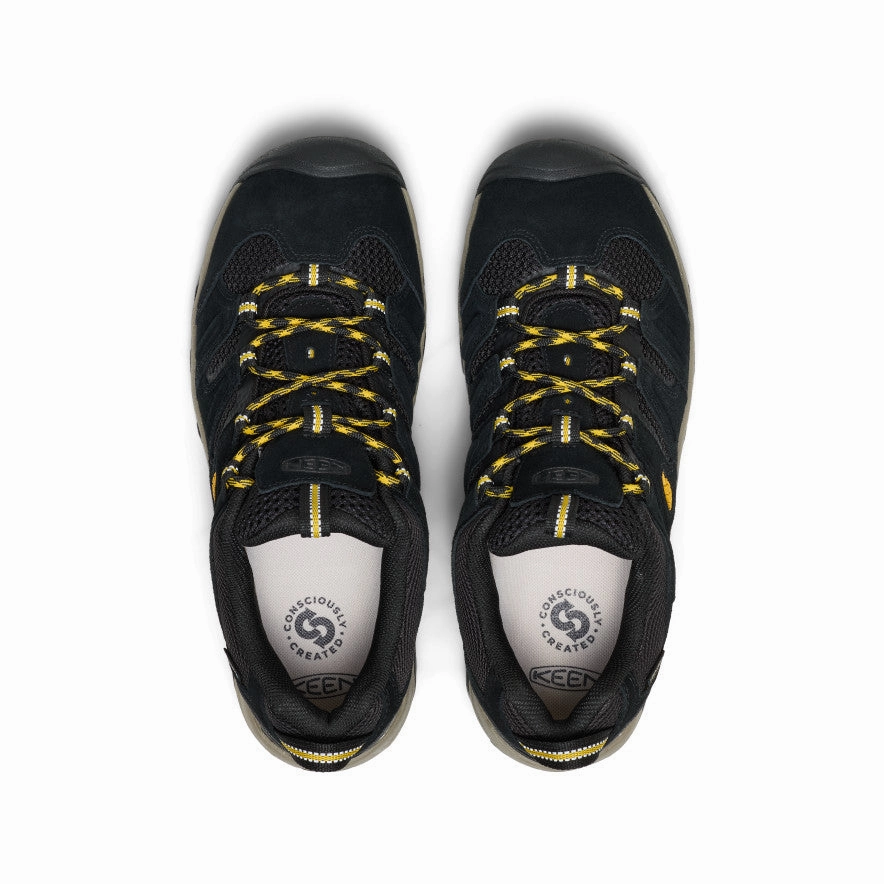 Men's Headout Waterproof Hiking Shoe  |  Black/Lemon Curry Breathable