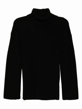 All Time Slit Sleeve Knit in Black