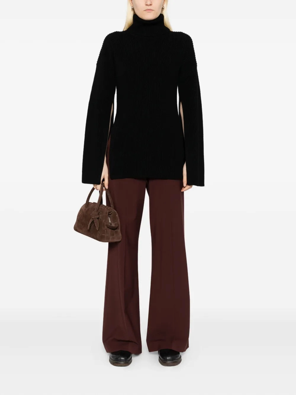 Slit Sleeve Knit in Black Sweater Care Guide