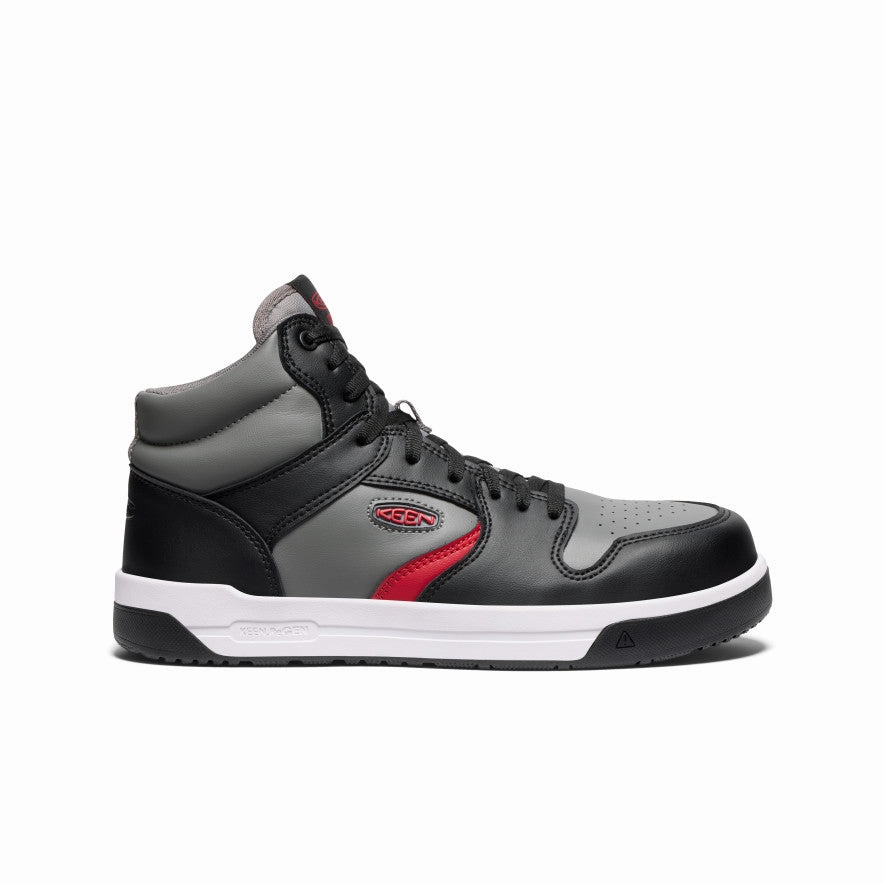 Men's Overton Mid Work Shoe (Carbon Toe)  |  Steel Grey/Black Compression Molding