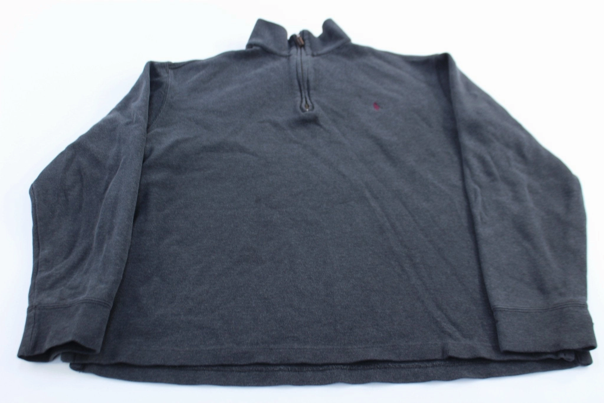 Polo by Ralph Lauren Dark Grey Quarter Zip Sweater Urban Fit