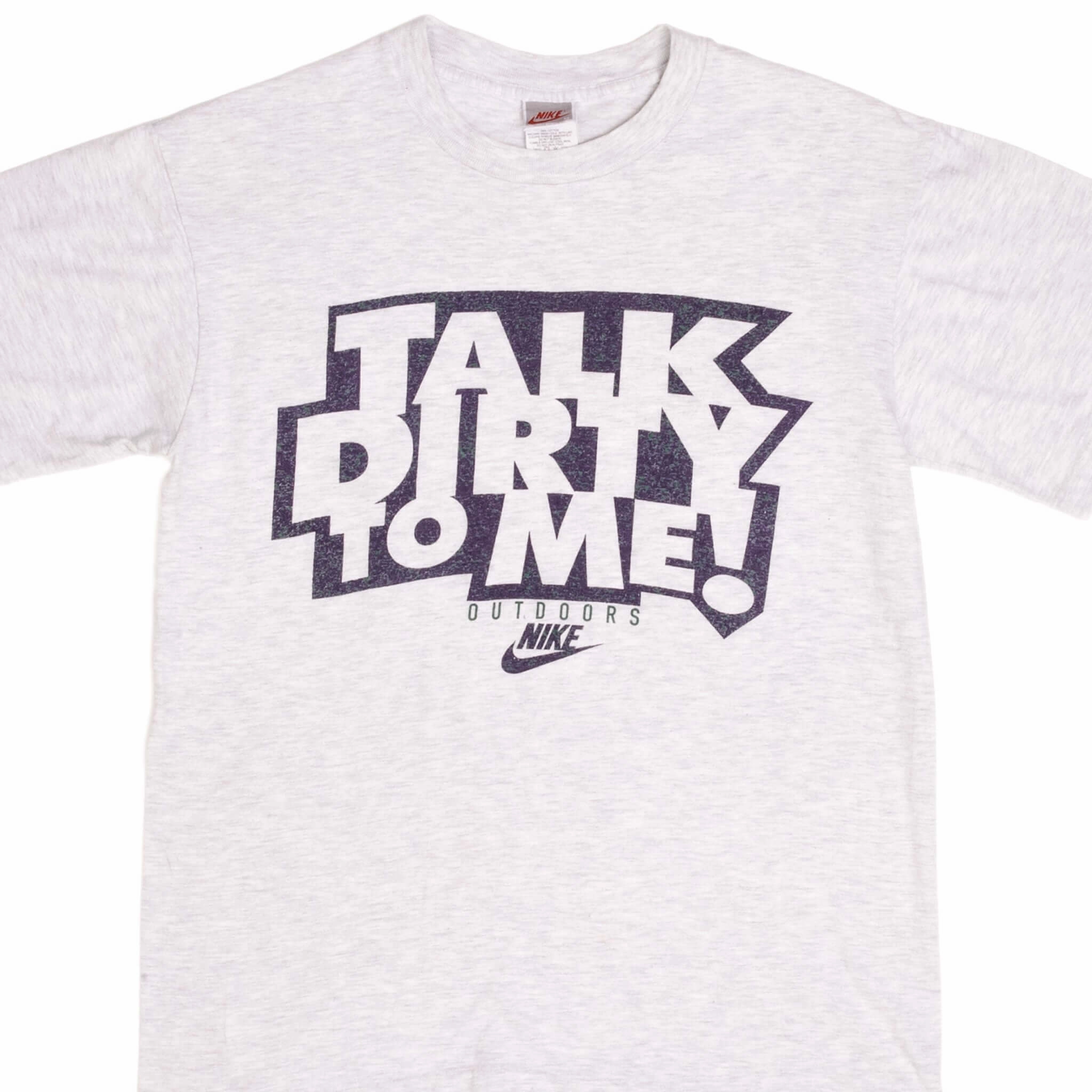 Versatile Option Comfort Fit Design VINTAGE NIKE TALK DIRTY TO ME EARLY 1990S TEE SHIRT SIZE MEDIUM MADE IN USA