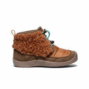 Durable Material Elastic Big Kids' Howser II Waterproof Chukka  |  Roasted Pecan/Dark Earth