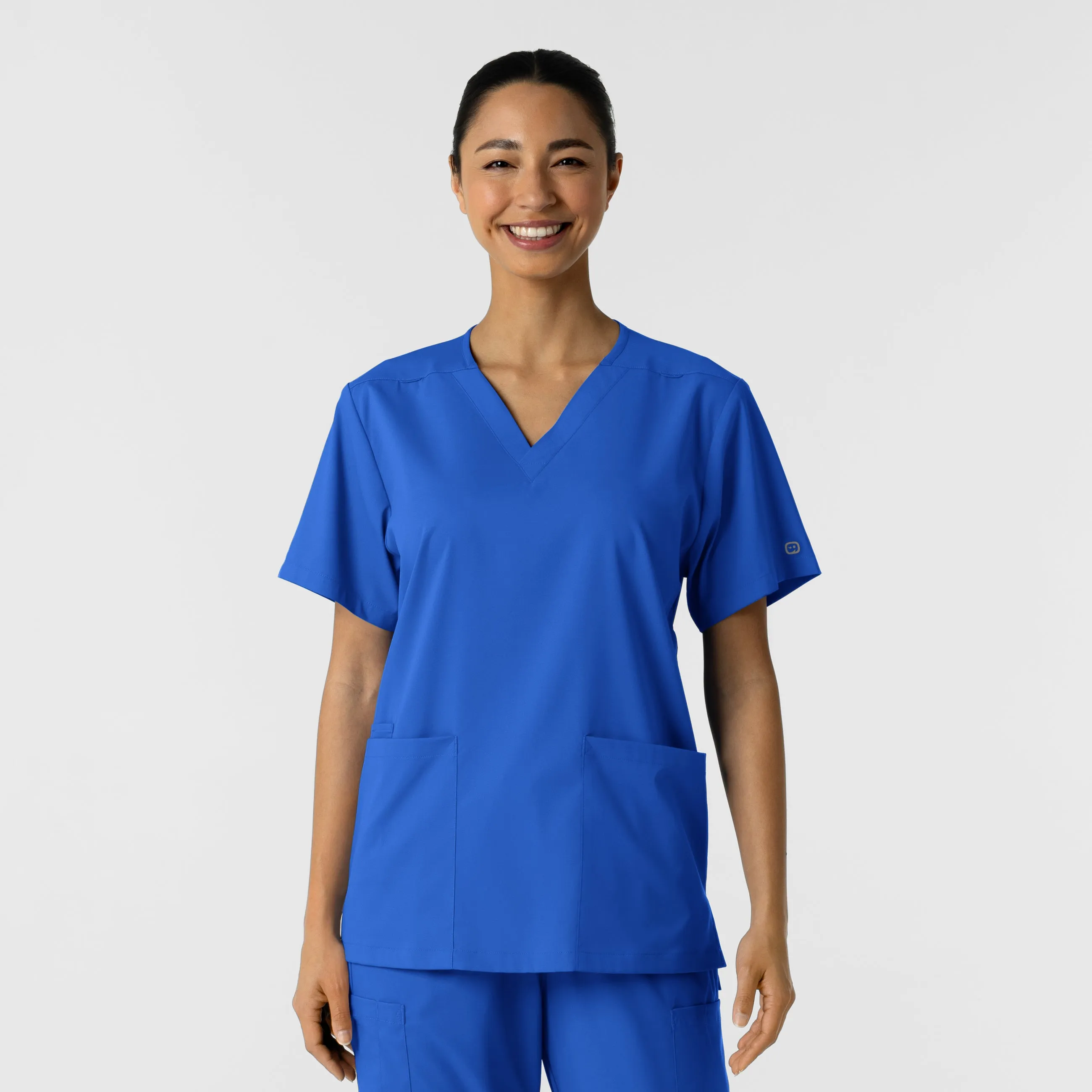 Boundless Unisex V-Neck Scrub Top - Royal Tencel Lyocell Fiber