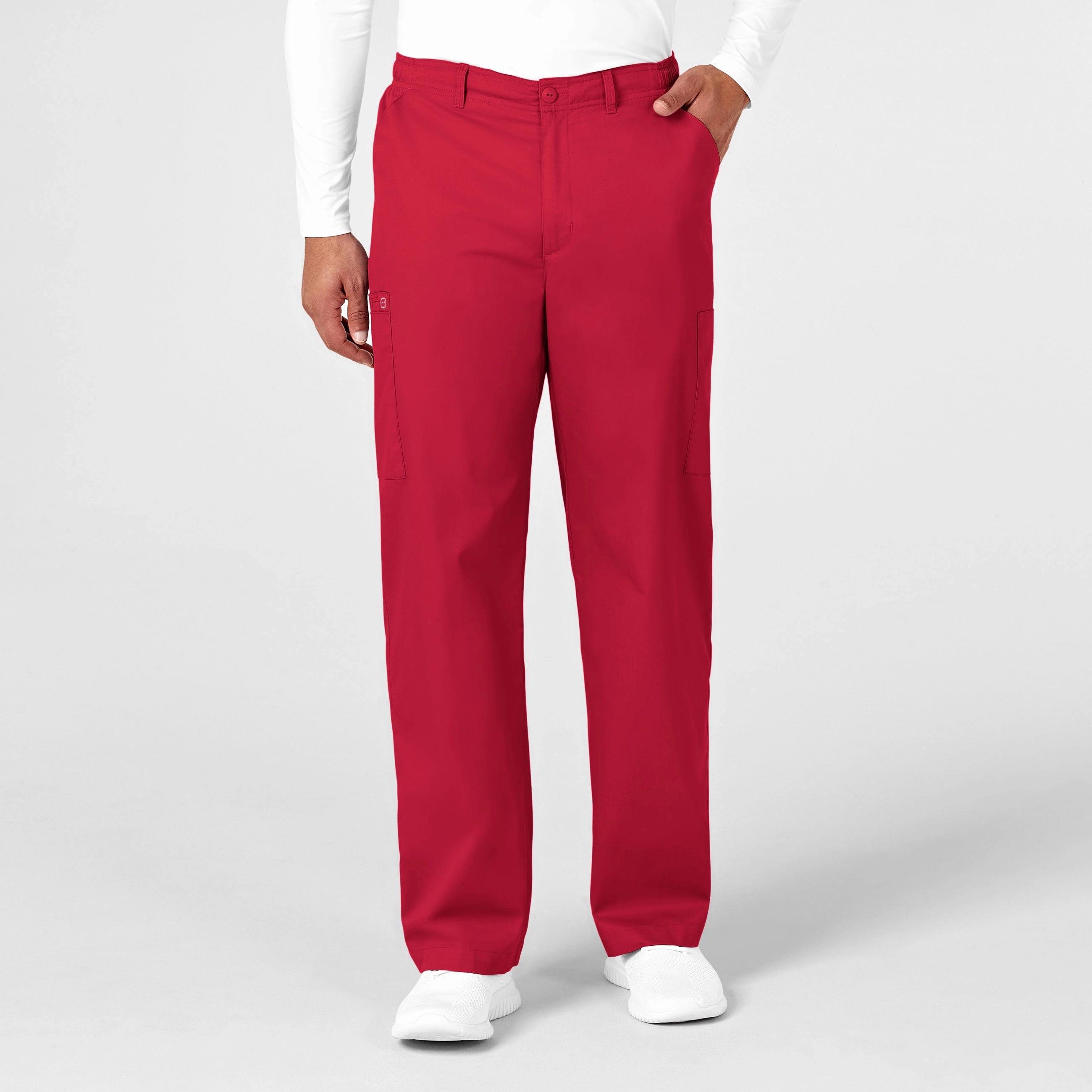 Comfort Stretch Trail Comfort WonderWORK Men's Cargo Scrub Pant - Red