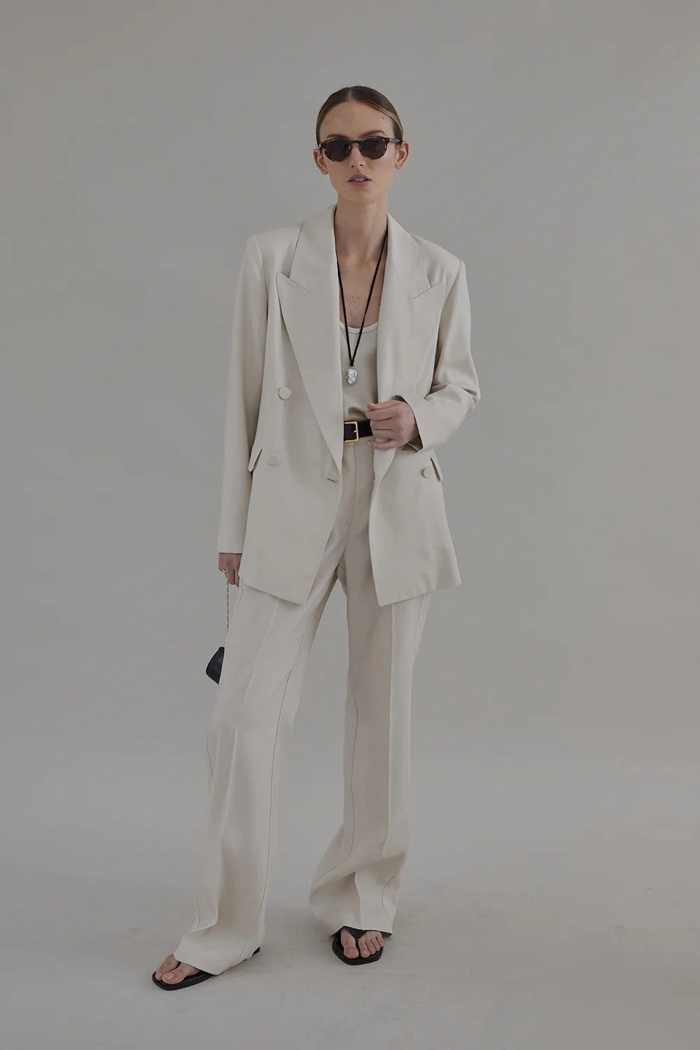 Costanza Blazer in Oyster Versatile Tailoring