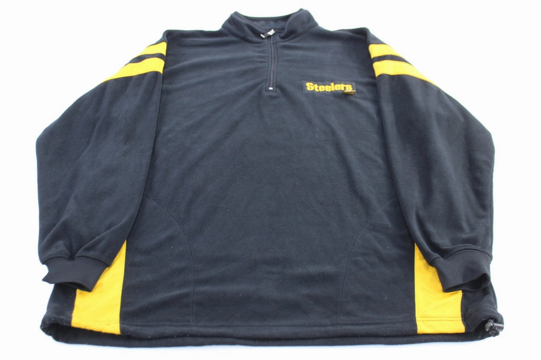 NFL Pittsburgh Steelers Embroidered Black & Yellow Fleece Pullover performance test