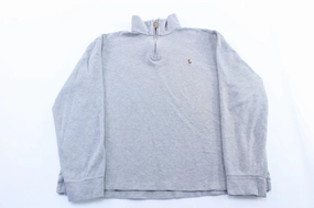 Polo Ralph Lauren Embroidered Logo Grey Pullover Sweater product ethnic authenticity Brand Reputation