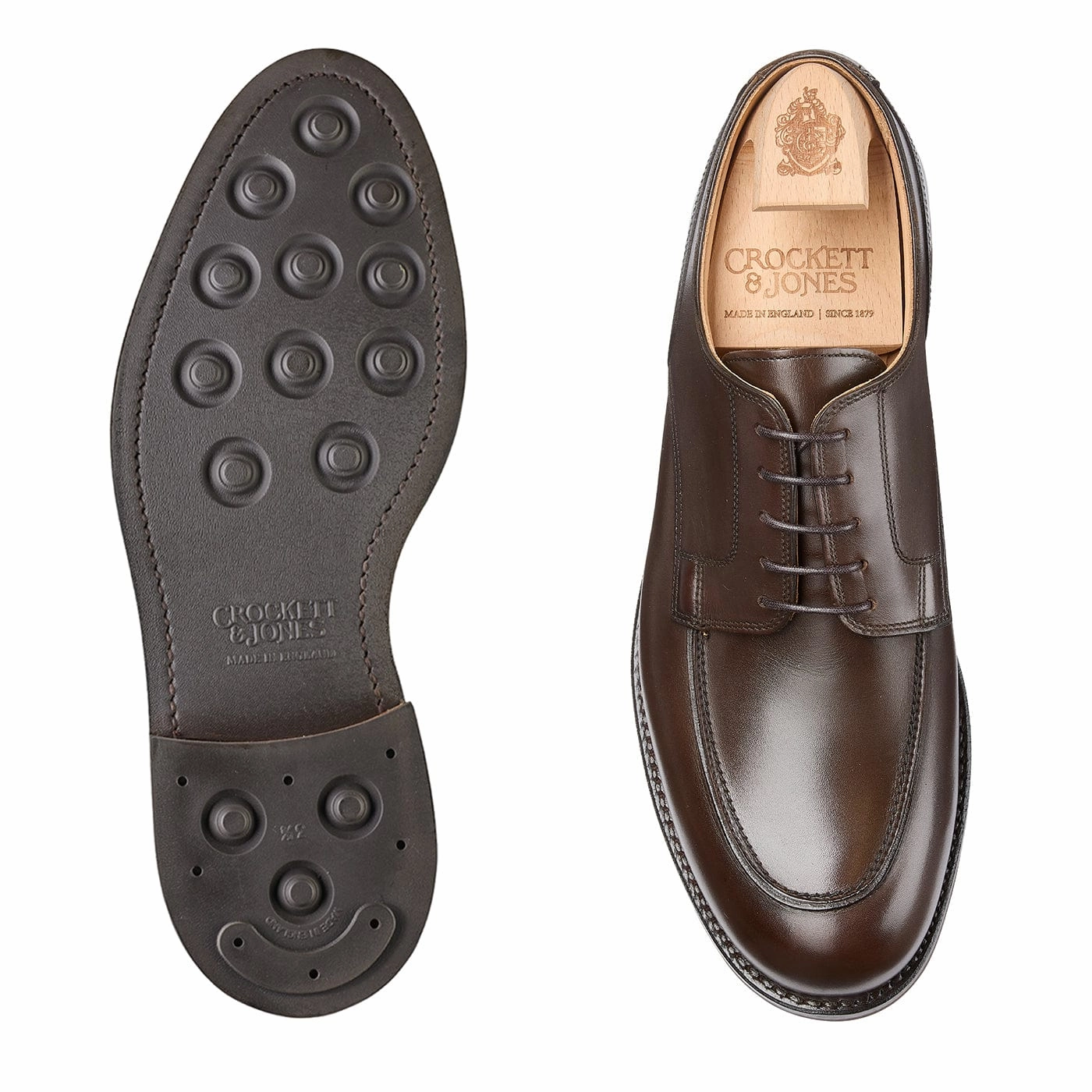 Dover Dark Brown Wax Calf Sharp Silhouette High Quality Leather