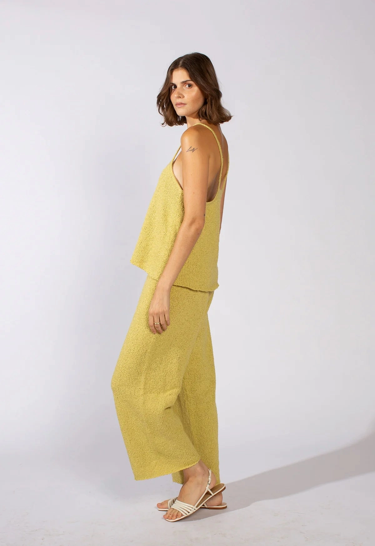 Street Comforted Leigh Lounge Pant in Citrus