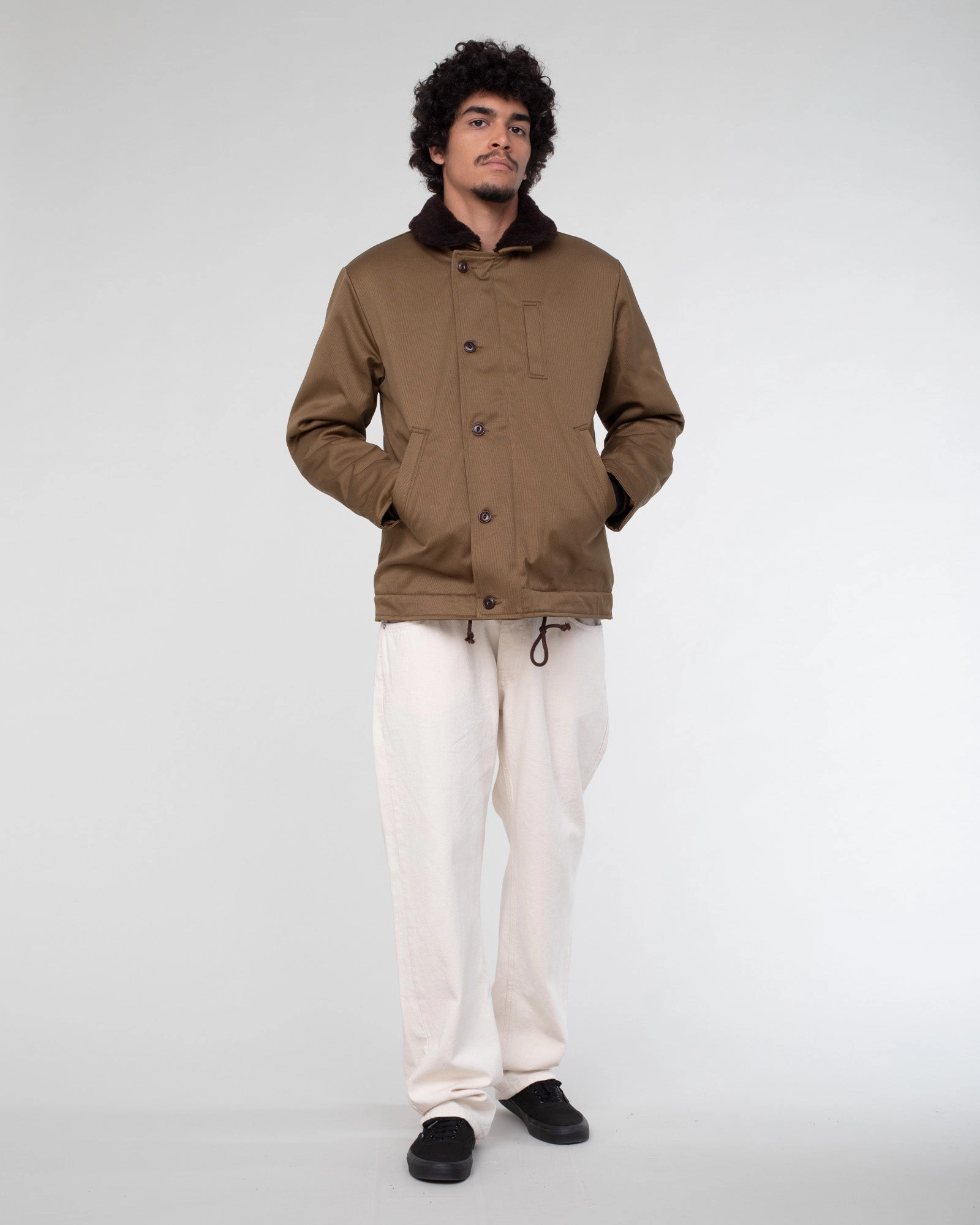 Regular-fit Deck Jacket Bedford Cords Drap