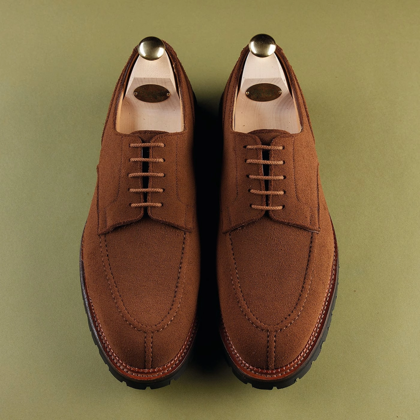 Denver Tobacco Deer Skin Suede Glossy Touch