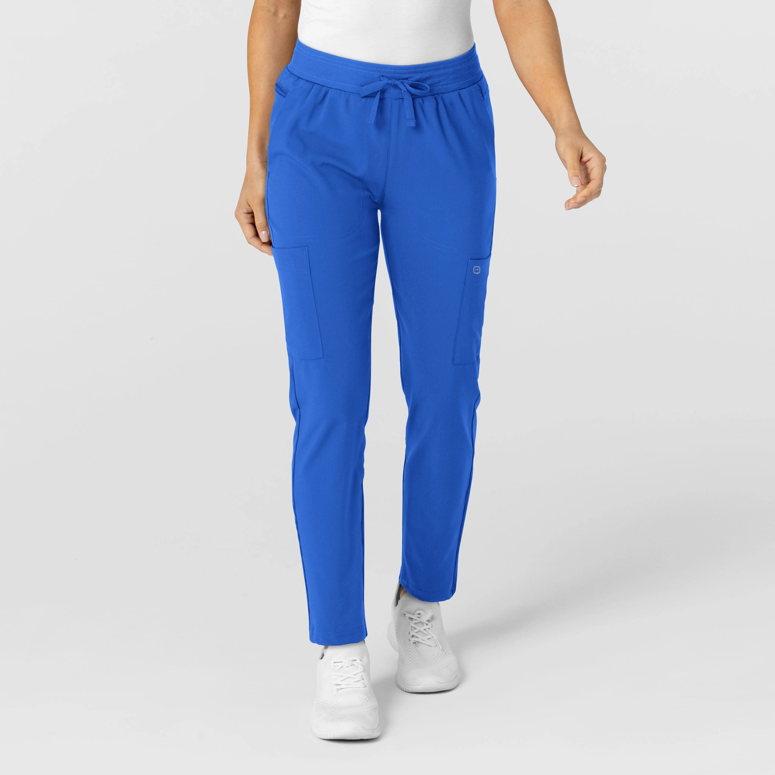 W123 Women's Flex-n-Reach Track Scrub Pant - Royal Anti Static Finish Modular Attachment