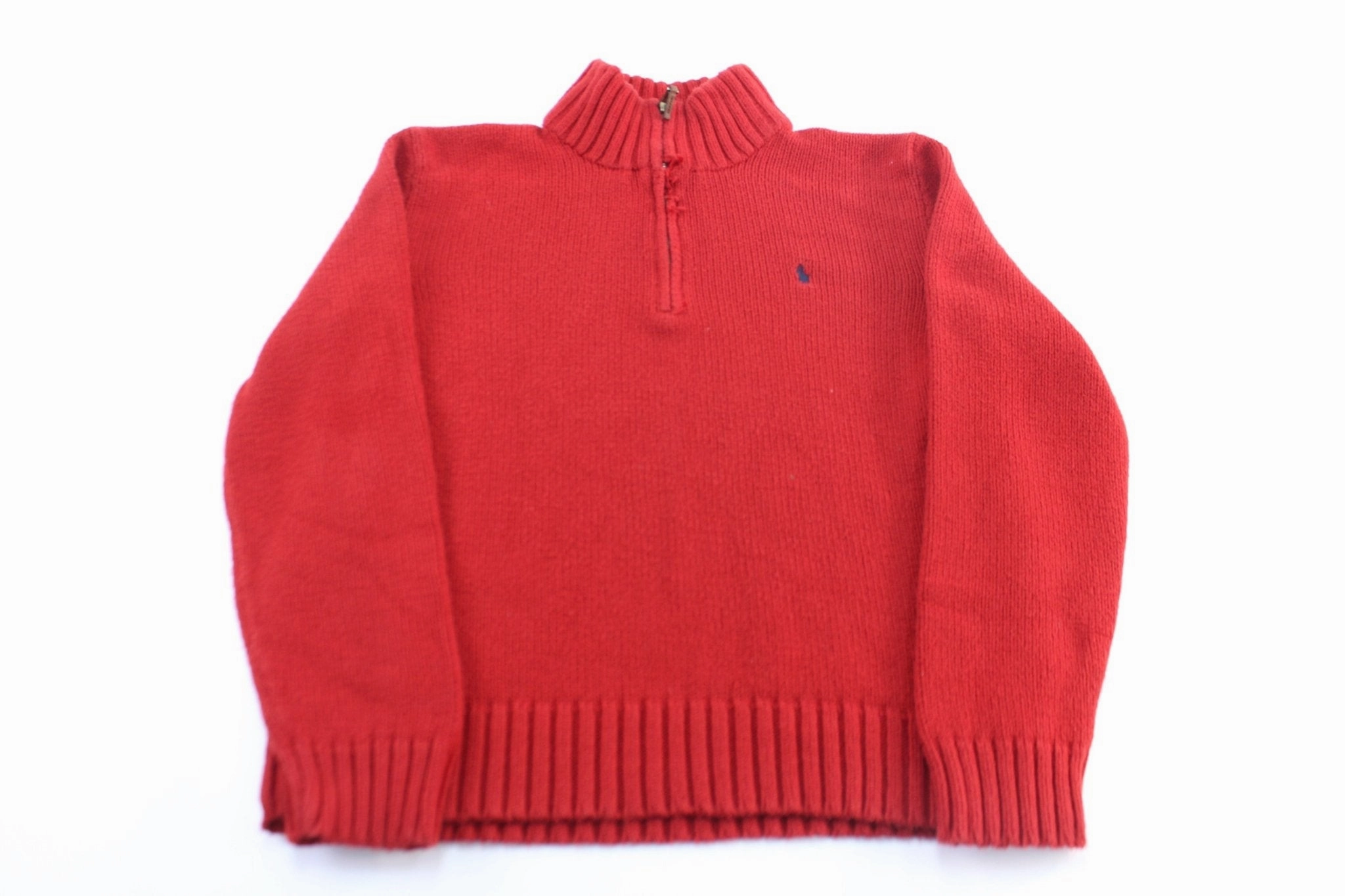 product fuzzy coziness Polo by Ralph Lauren Embroidered Logo Red Pullover Sweater