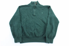 appropriate for weekdays Trendy Outfit Polo Ralph Lauren Embroidered Logo Green Pullover Sweater