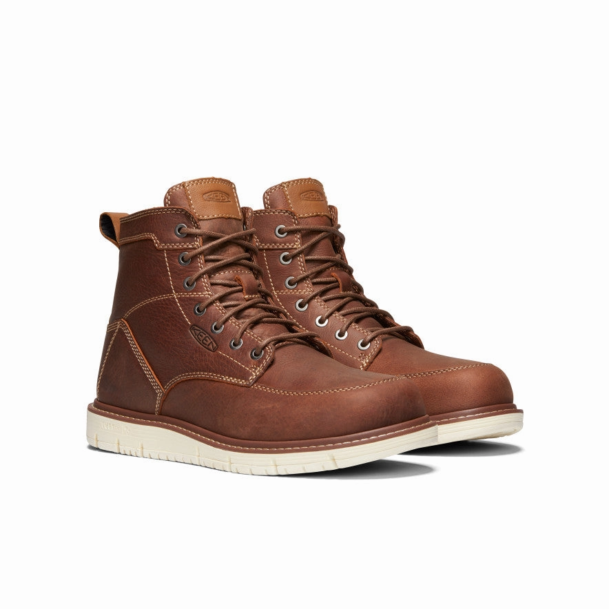 Men's San Jose 6" Boot (Soft Toe)  |  Gingerbread/Off White Stain Resistant Slip Resistant Tread