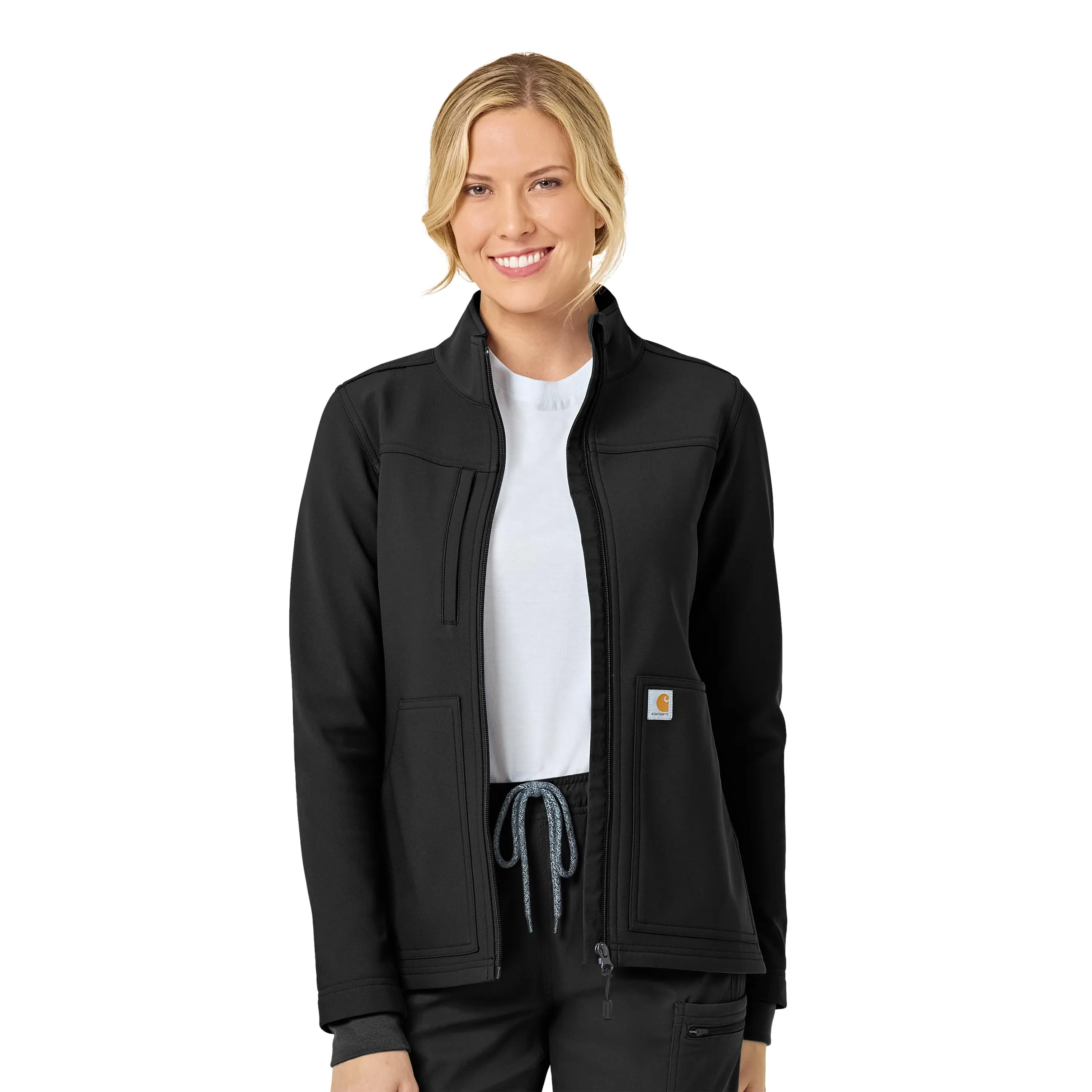 Carhartt Rugged Flex Women's Bonded Fleece Jacket - Black AllDay Comfort Tech