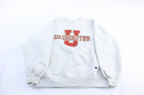 90's Washington University Russell Athletic Sweatshirt Competitive Advantage