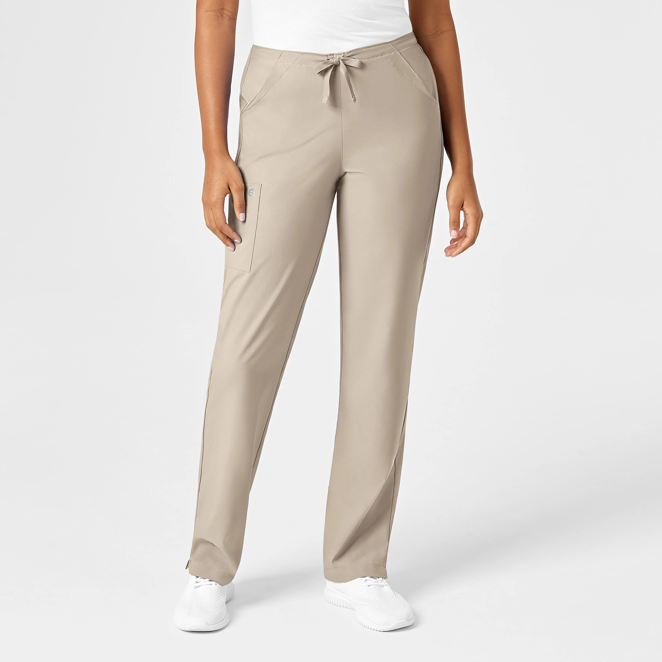 Core Utility W123 Women's Drawstring Scrub Pant - Khaki