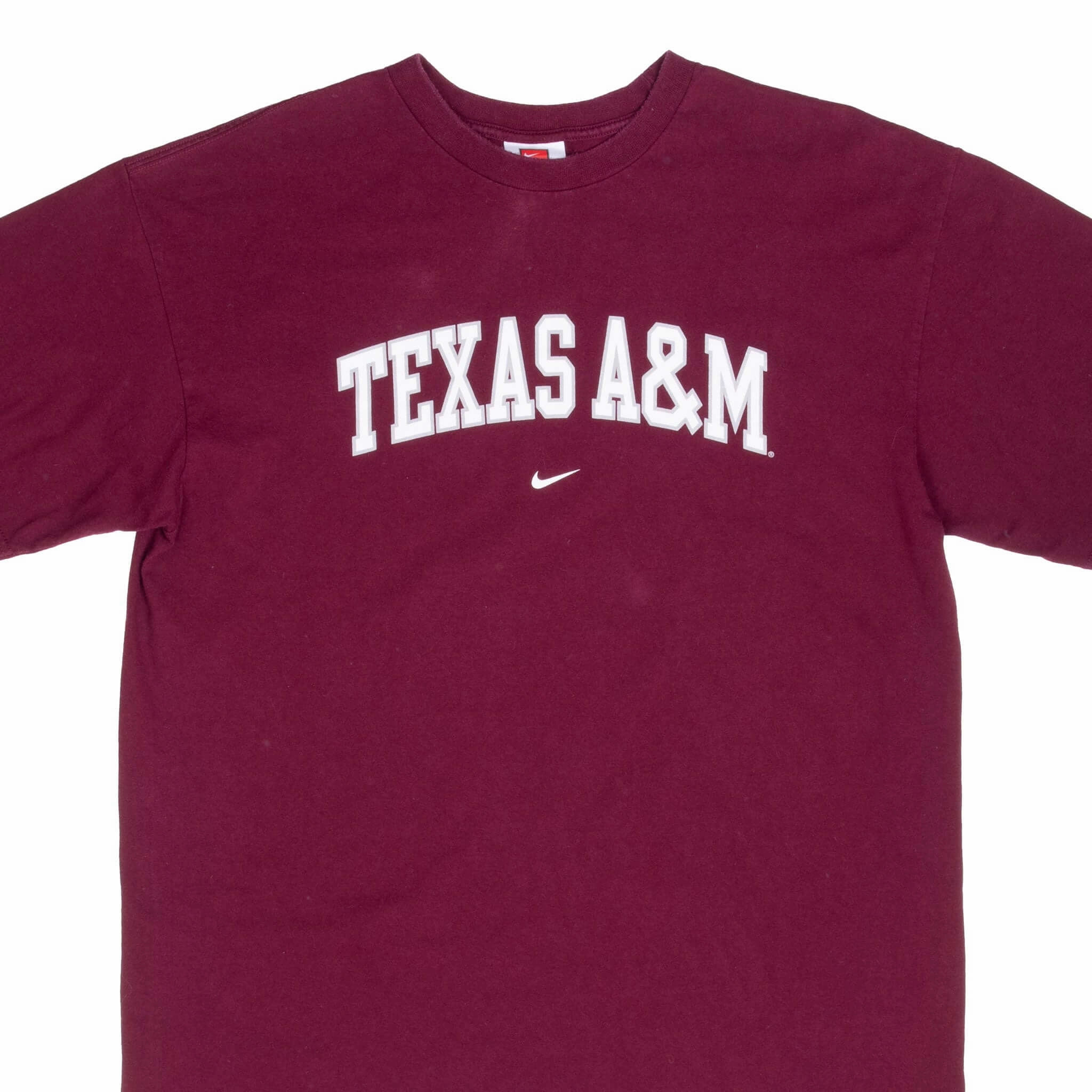VINTAGE NIKE NCAA TEXAS A&M RED TEE SHIRT 1990S LARGE All-Season Wear Sporty Appeal