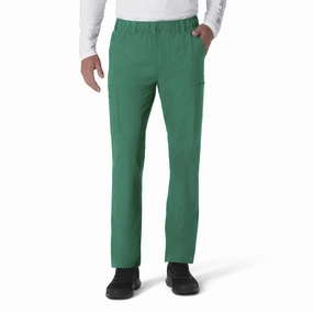 Carhartt Force Essentials Men's Straight Leg Cargo Scrub Pant - Hunter Stain Resistant Weave