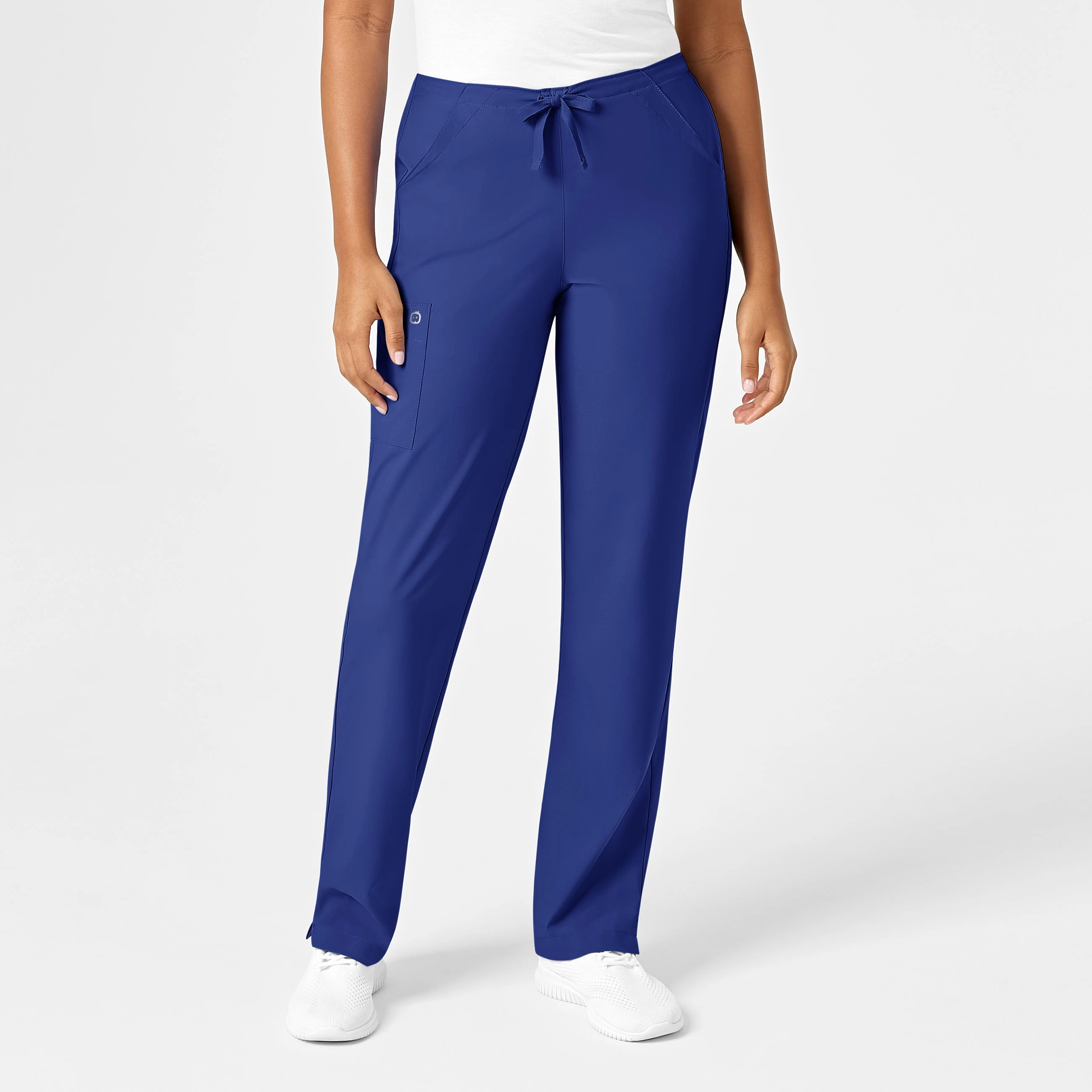Sleek Design Sport Comfort W123 Women's Drawstring Scrub Pant - Galaxy Blue