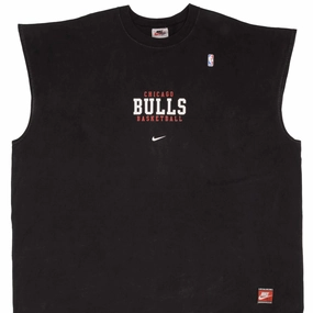 Washable Fresh Style VINTAGE NBA NIKE CHICAGO BULLS BLACK TANK TOP TEE SHIRT 1990S SIZE 3XL