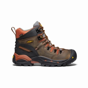 Men's Pittsburgh 6" Waterproof Boot (Soft Toe)  |  Cascade Brown/Bombay Brown Compression Resistant Collar