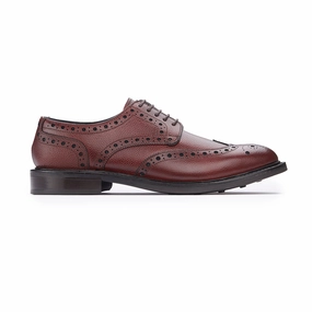 gentle style Day ToNight Derby Brogue - Brown Grain
