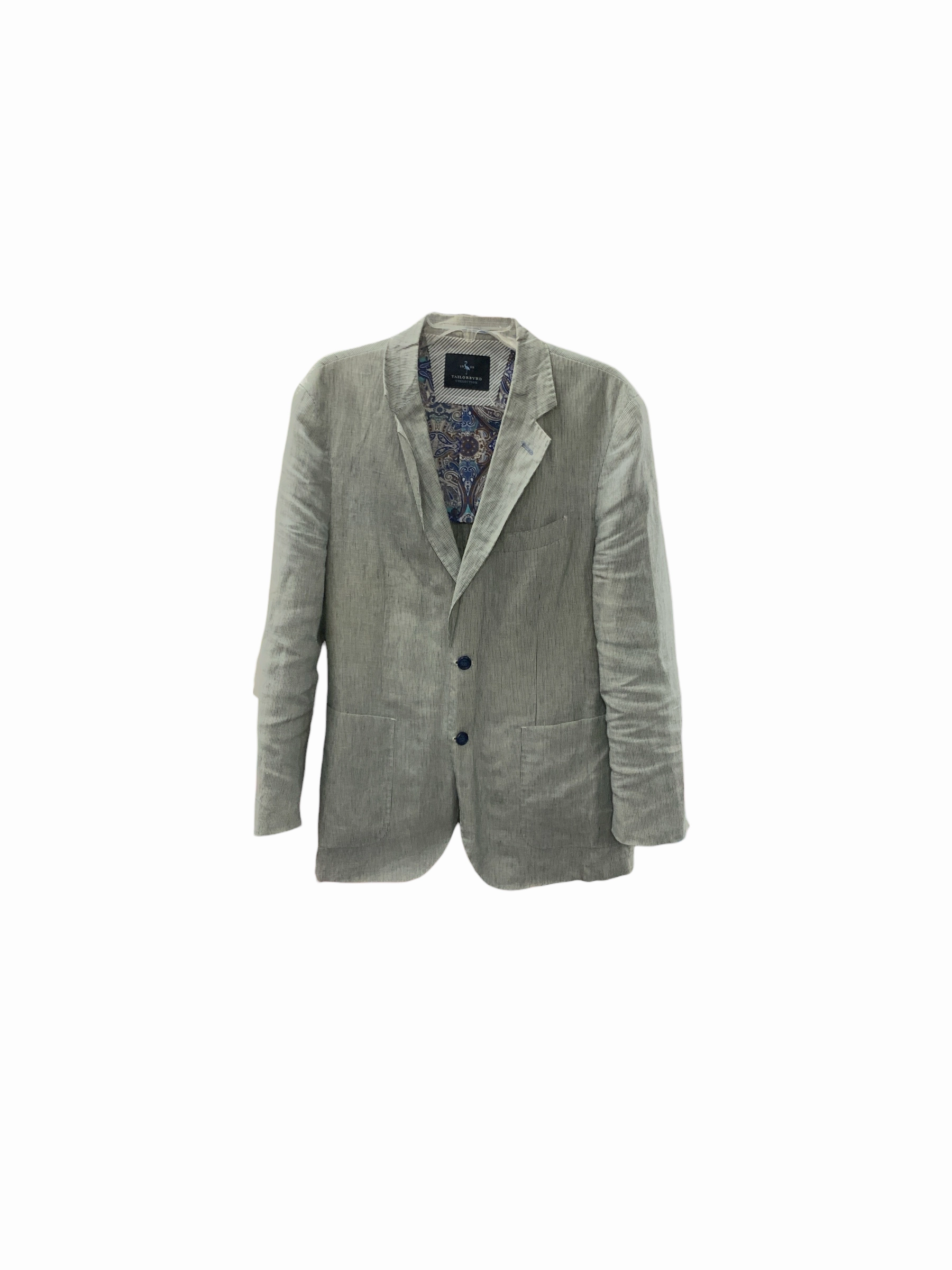 Chilly Look Ergonomic Sleeve Shape Tailorbyrd Men's Blazer Linen 40R