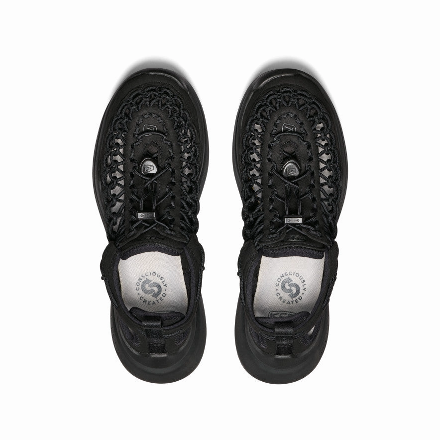 Women's UNEEK WK Sneaker  |  Black/Black Foot Motion Save Step