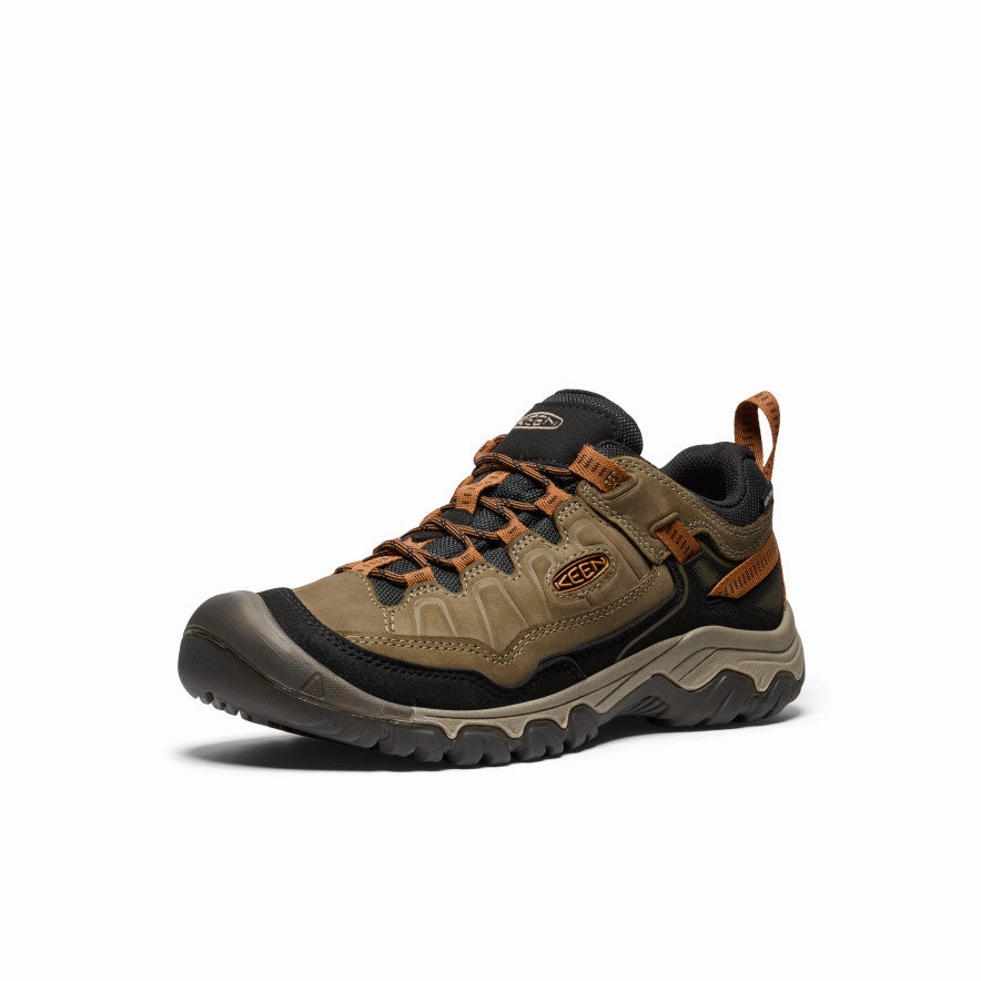 Reinforced Seams Breathable Men's Targhee IV Waterproof Hiking Shoe  |  Sea Turtle/Roasted Pecan