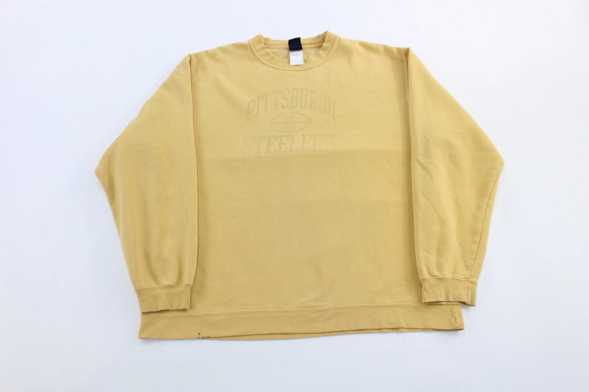 Reebok Pittsburgh Steelers Yellow Football Sweatshirt Cozy Trend Hiking Suitable