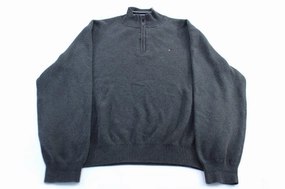 Tommy Hilfiger Embroidered Logo Grey Pullover Sweater product jewelry adornment City Style