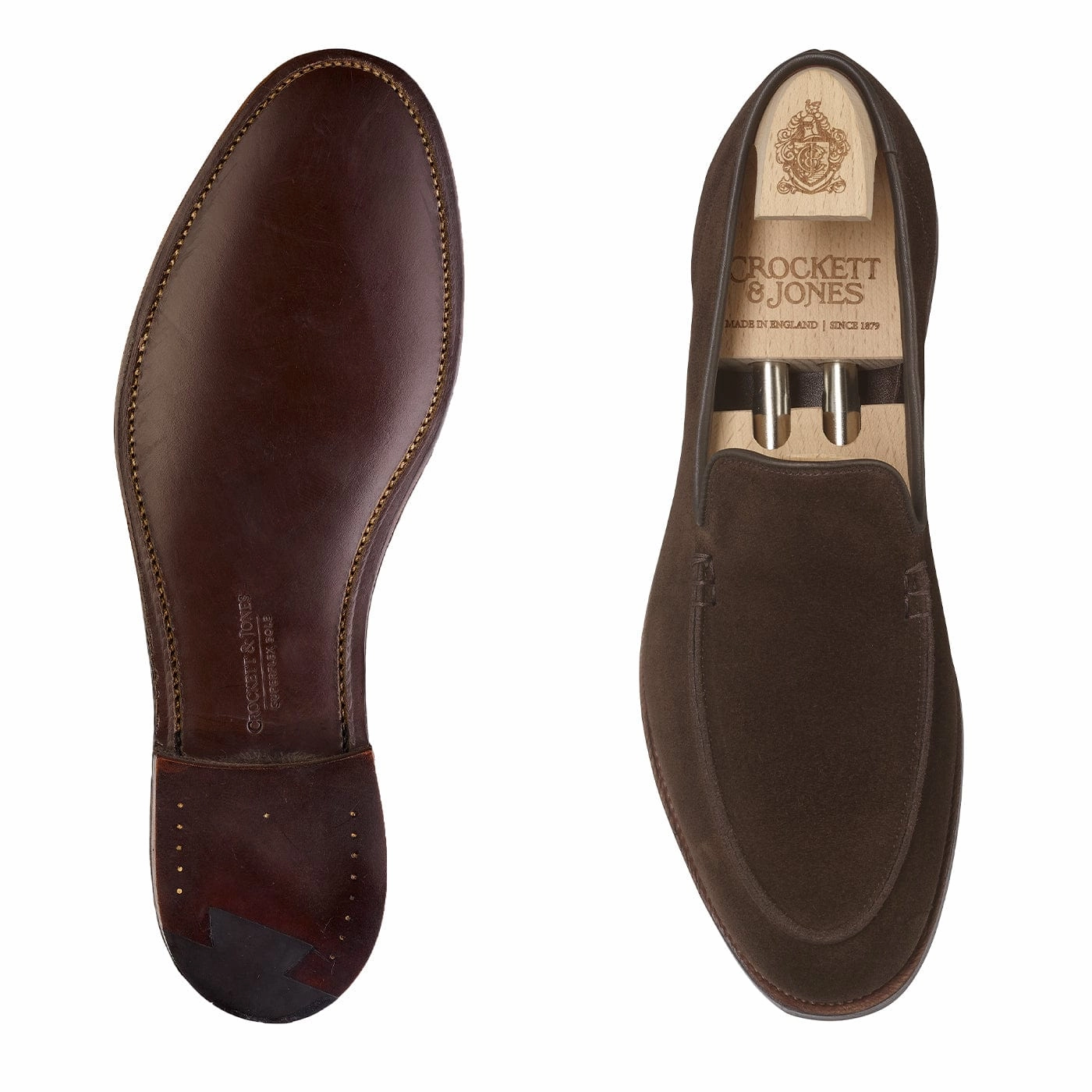 Market Walks Slip   On Salcombe Dark Brown Suede