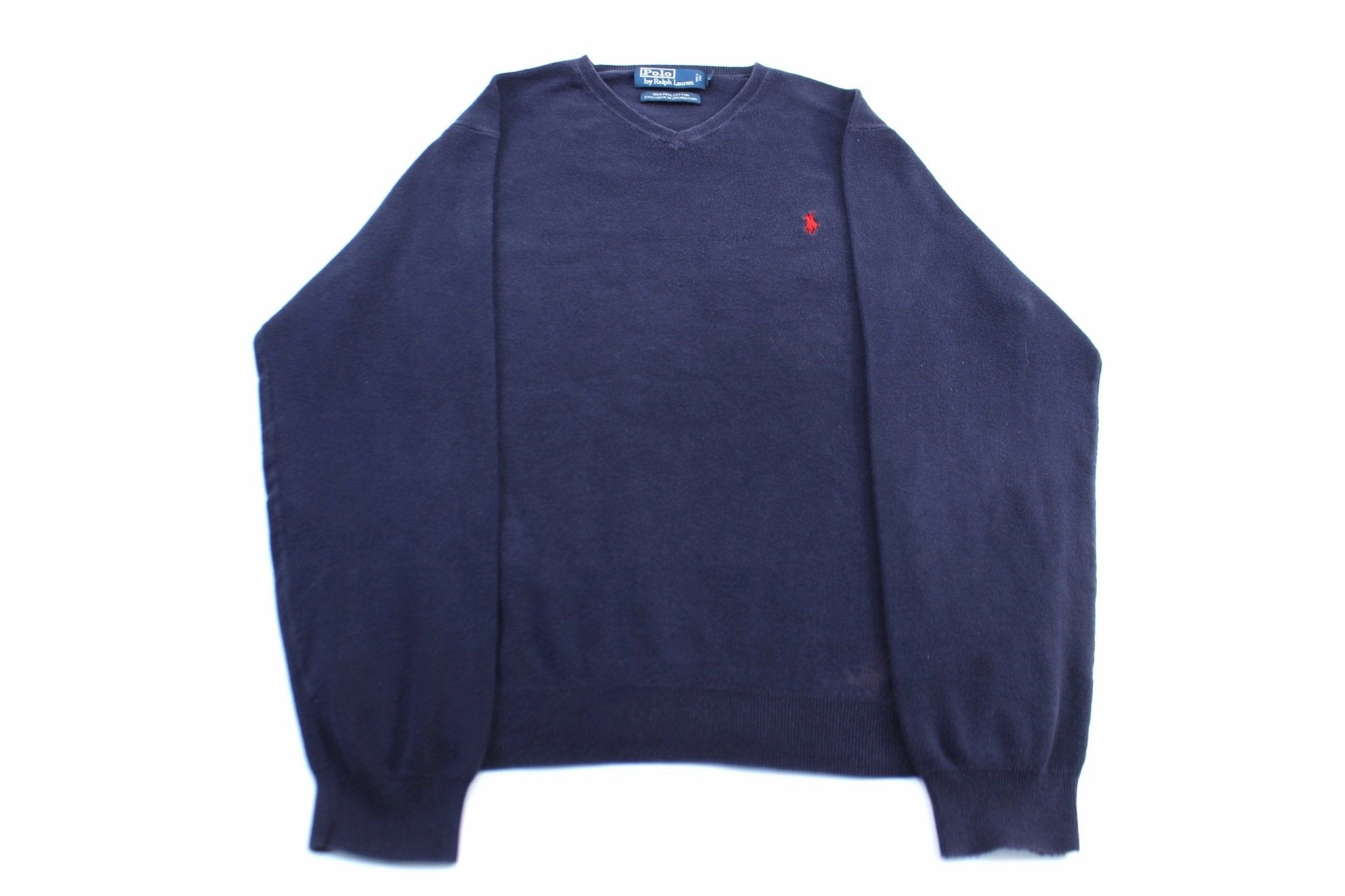 Polo by Ralph Lauren Embroidered Logo Navy Blue Sweater product eco friendly conscience duck cloth