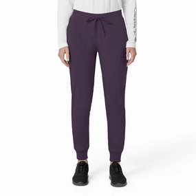 Flexible Activewear Carhartt Force Cross-Flex Women's Cargo Jogger Scrub Pant - Black Plum