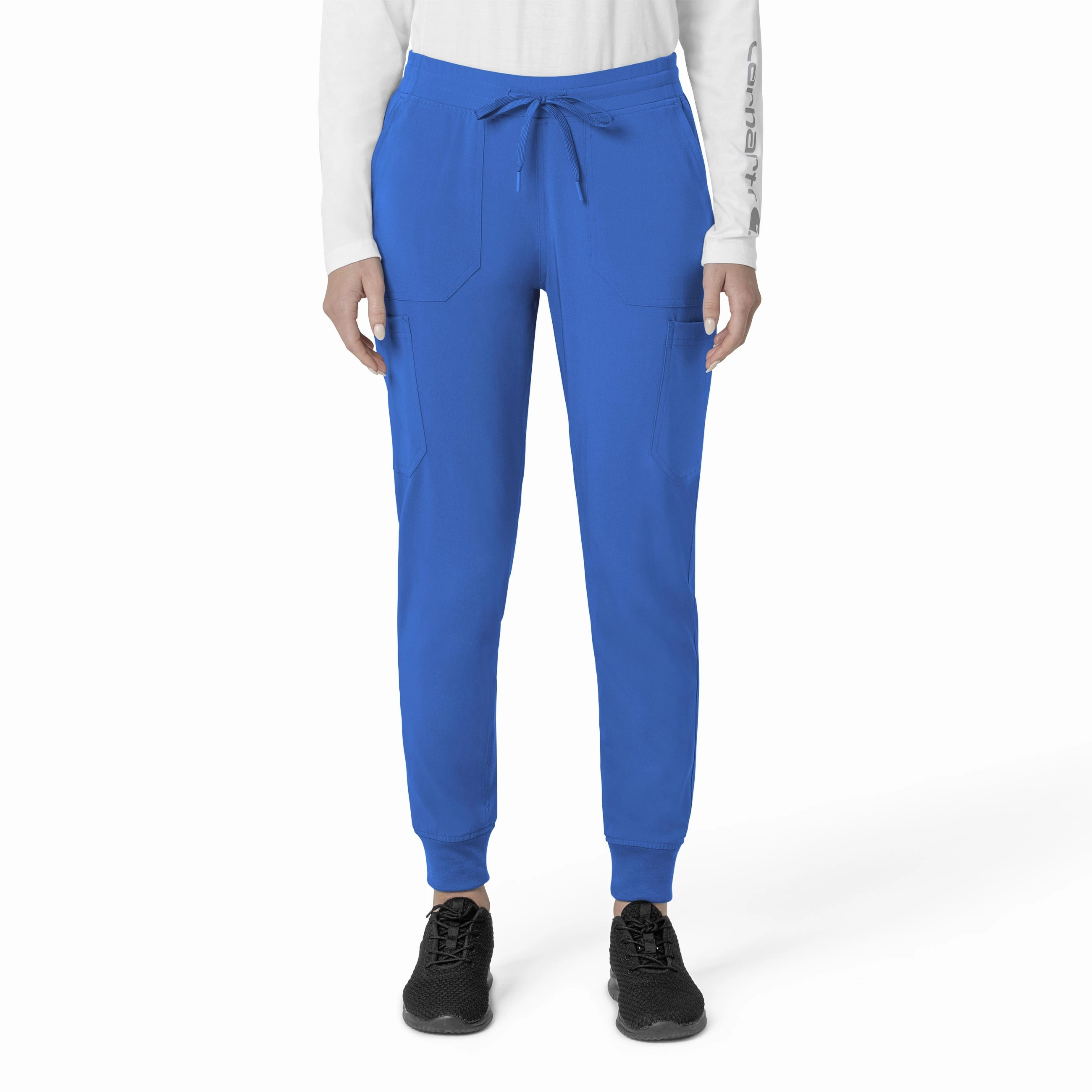 Minimal Vibe Comfort Stretch Carhartt Force Cross-Flex Women's Cargo Jogger Scrub Pant - Royal