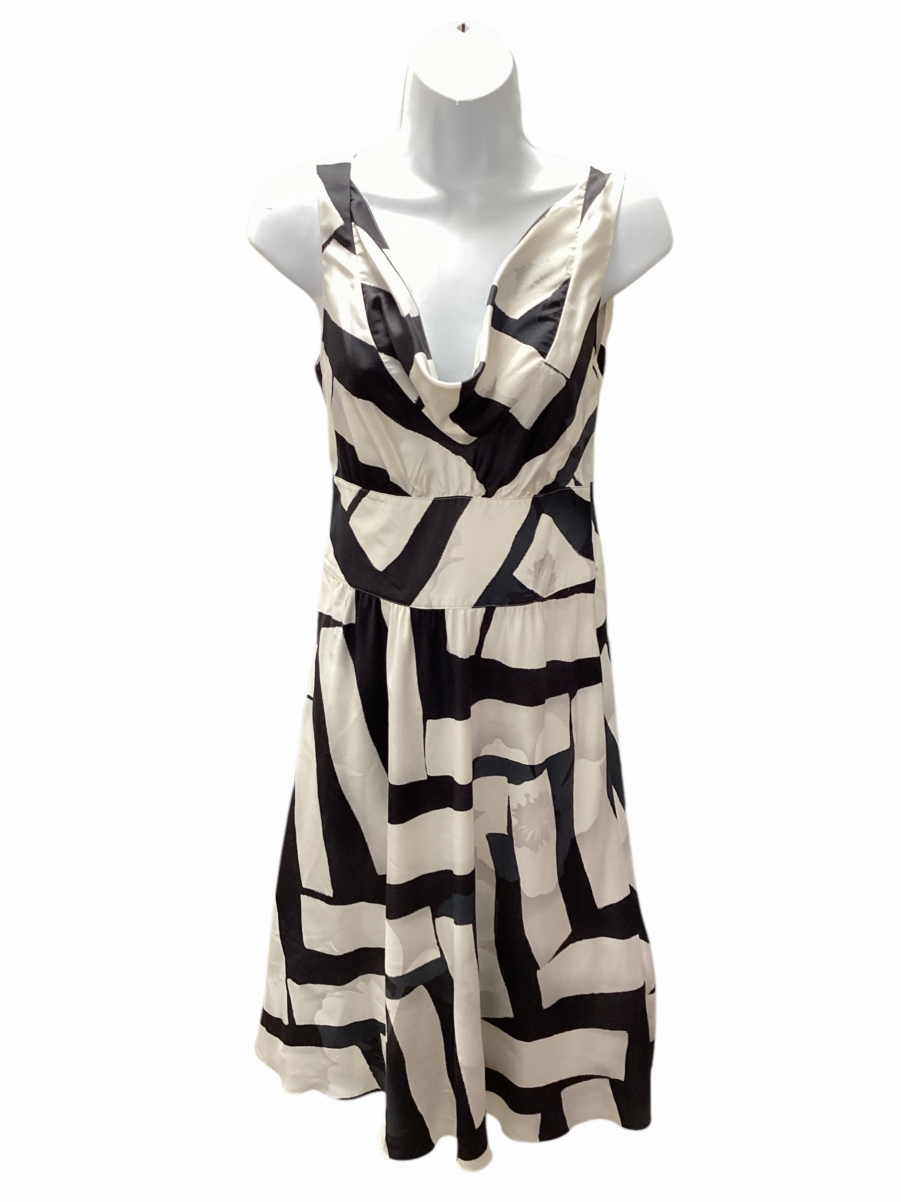 Quiet Luxury Chilly Weather Wear Emporio Armani Women's Silk Dress Gray 8