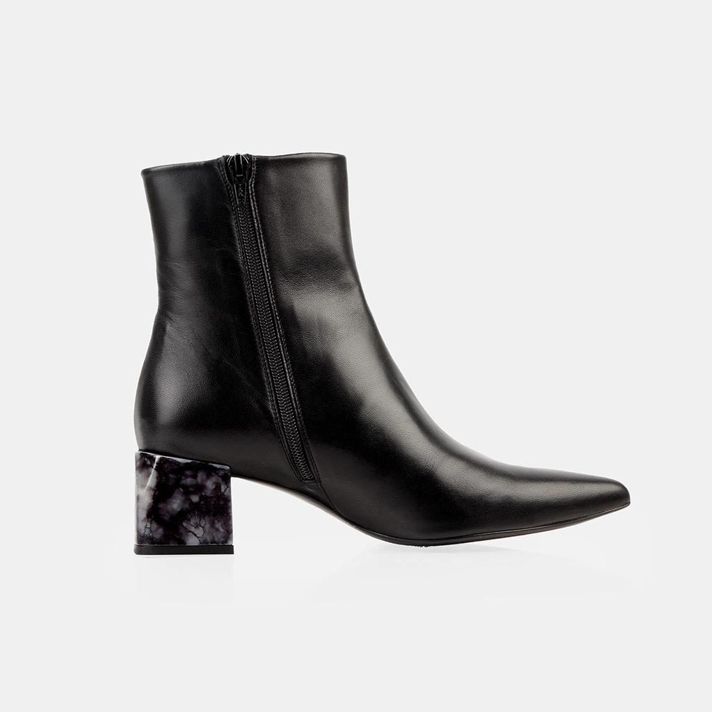 The On Point Boot Black Marble Metallic Accent Hunter
