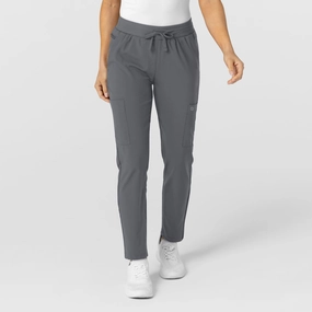 Timeless Style W123 Women's Flex-n-Reach Track Scrub Pant - Pewter