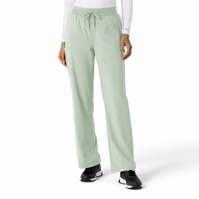 Perfect Length Roomy Shape Carhartt Force Cross-Flex Women's Boot Cut Scrub Pant - Big Sky