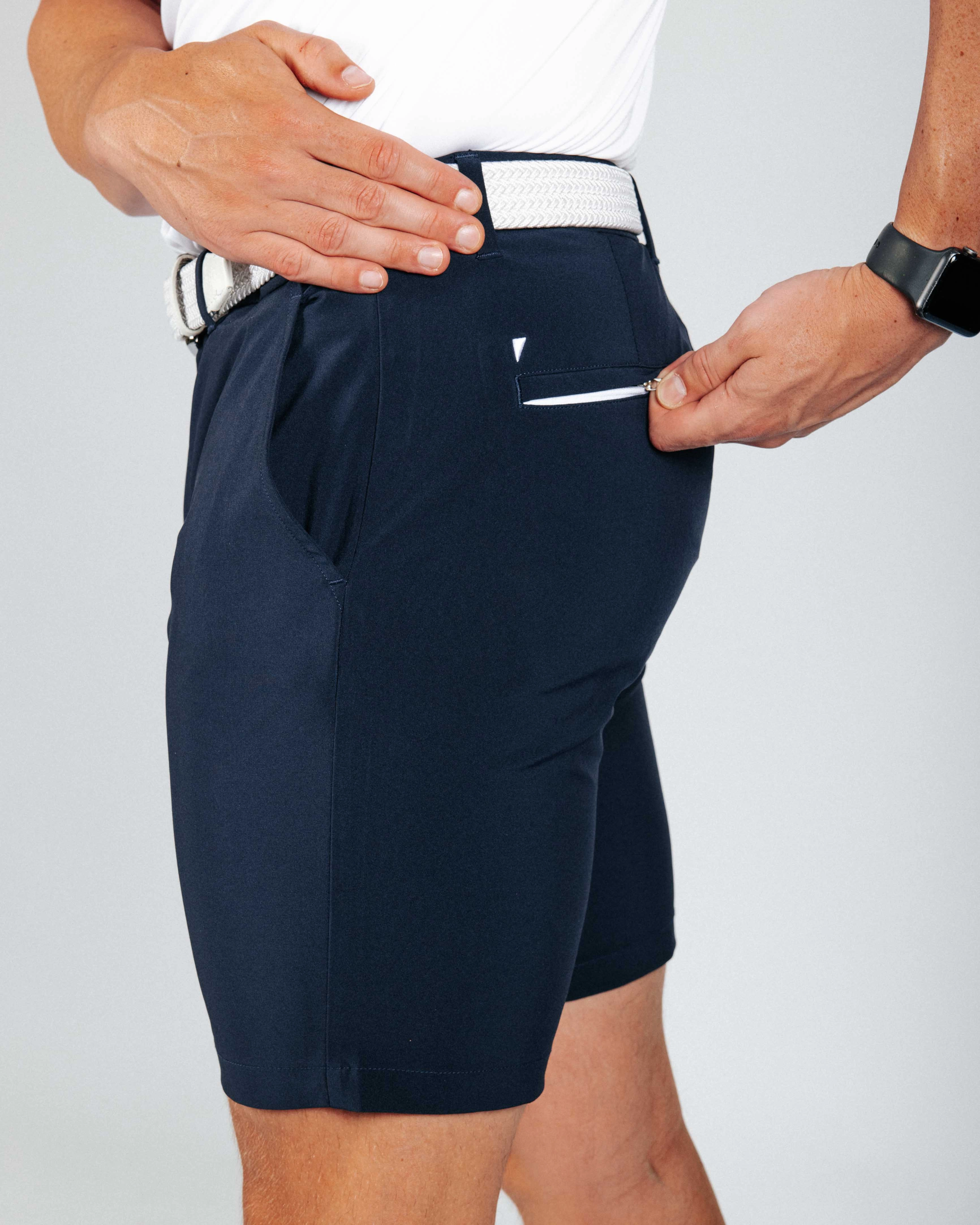 Athletic Design Men's Navy Blue Golf Shorts