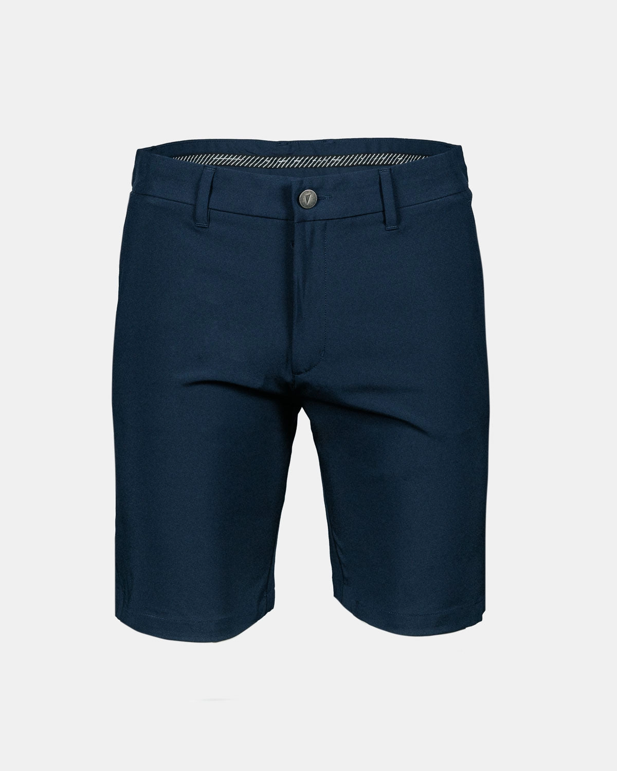 Beach essential Reflective details Men's Navy Blue Golf Shorts