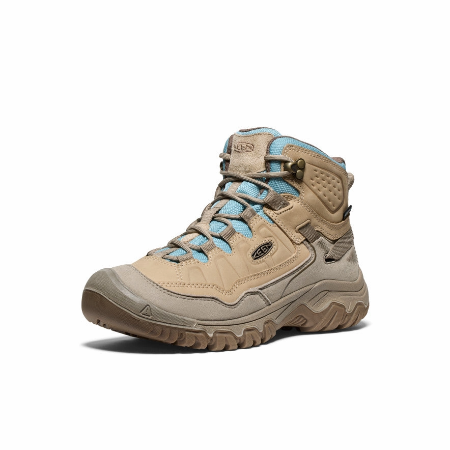 Women's Targhee IV Waterproof Hiking Boot  |  Safari/Reef Waters Shock Absorbing Rough Terrain Thermoplastic Urethane Outsole