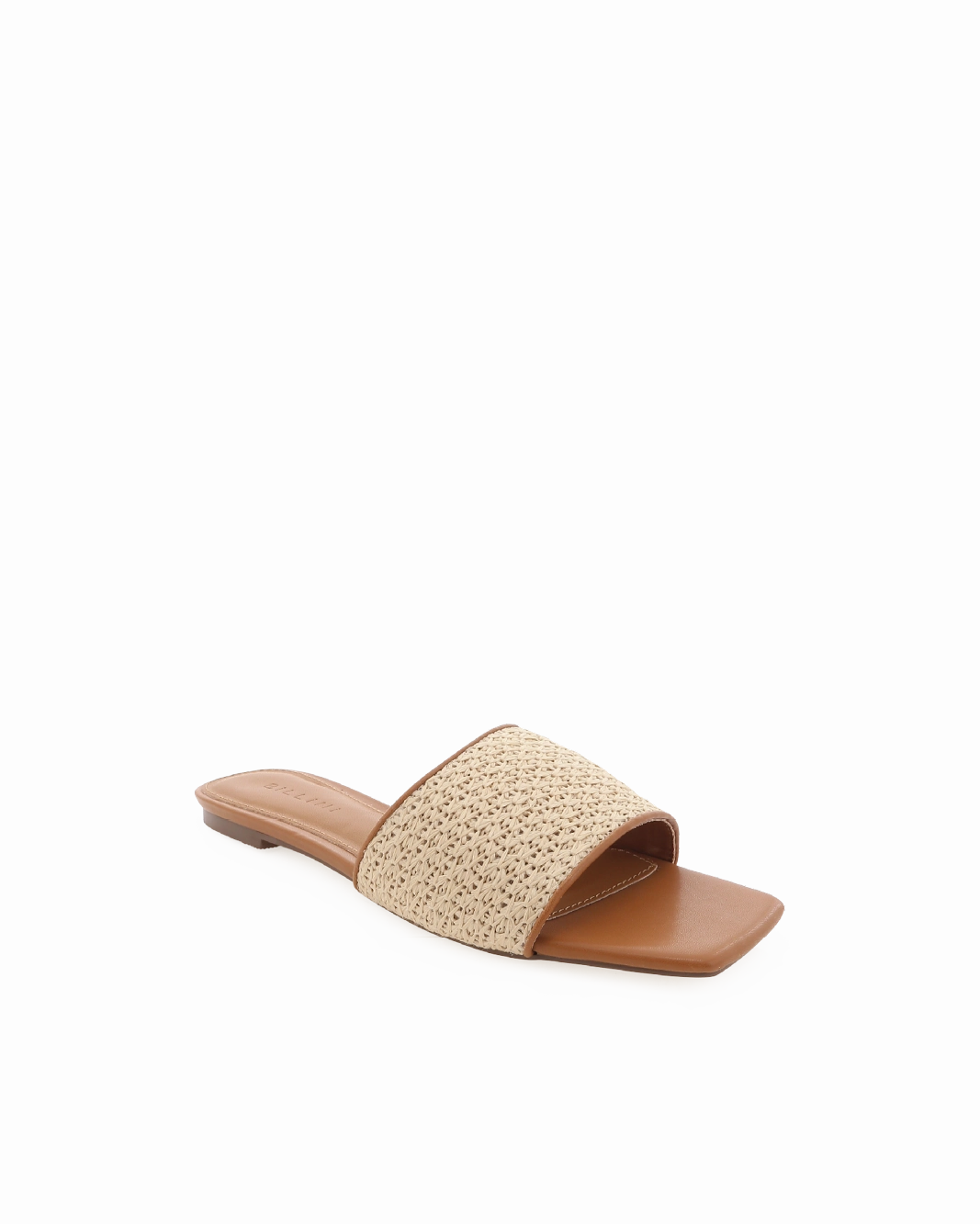 Comfortable Slip-On Happy Feet Design TRISHA - NATURAL RAFFIA