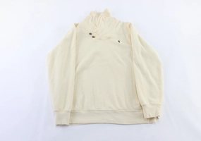 Youth Polo by Ralph Lauren Embroidered Logo Yellow Pullover Sweater Simple Fashion